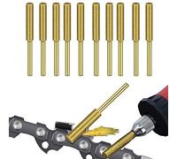 Diamant Affûteur De Tronçonneuse 10 Piezas Affuteuse de Chaine Tronconneuse 4mm 4,8mm 5,5mm Lime Affutage Chaine Tronconneuse Haute Dureté pour Affûter Lames de Tronçonneuse Rapidement et Facilement