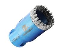Diamant Foret pour carrelage 32mm - BRSCHNITT M14 Foret diamanté Scie cloche pour carrelage Porcelaine Céramique Marbre Granit Perçage, pour meuleuse d'angle