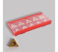 Diamant-Set - Inserts triangulaires - 10 pièces. Inserts de dureté en carbure de tungstène