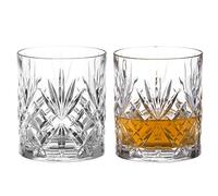 DIAMANTE Chatsworth Lot de 2 verres à whisky en cristal de qualité | Coffret cadeau, verres à whisky, verres à whisky en cristal, verres à whisky, verres à whisky à l'ancienne
