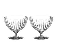 DIAMANTE Mirage Lot de 2 Coupelles Verre Cristal, Bols à Dessert - Crèmes Glacées, Sundaes, Cocktails Crevettes et Plus Encore