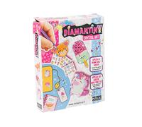 DIAMANTINY DIAMANTINY-90009 Deco Stickers, créez les autocollants effet mosaïque 3D, Animaux Licornes Sirene Glaces Dolci en Crystal Art, multicolore, taille unique, 90009