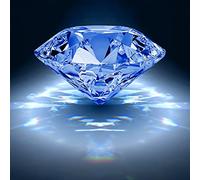 Diamants Artificiels, 50mm Faux Diamant, Verre Cristal Transparent Diamants Artificiels Pour Décorations De Faveur De Mariage Décor À La Maison, Couleur unie, Claire, Pierres précieuses (Bleu)