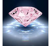 Diamants Artificiels, 50mm Faux Diamant, Verre Cristal Transparent Diamants Artificiels Pour Décorations De Faveur De Mariage Décor À La Maison, Couleur unie, Claire, Pierres précieuses (Rose)