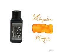 Diamine Flacon d'encre, Angleterre, à partir de 1864, bouteille d'encre, encre Lot, Ambre, 30 ml