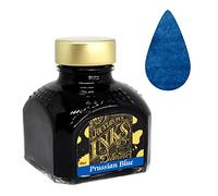 Diamine Flacon d'encre de stylo plume, 80 ml, turquoise Bleu de Prusse