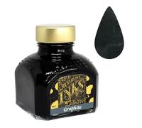 Diamine Flacon d'encre de stylo plume, 80 ml, turquoise graphite