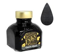 Diamine Flacon d'encre de stylo plume, 80 ml, turquoise Quartz Black