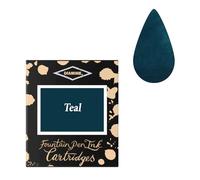Diamine - Standard Cartouches d'encre, Teal 6 cartouches