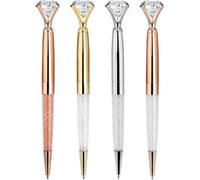 Diamond Ballpoint Pens, Crystal Diamond Pen, Diamond Pen, Metal Crystal Pen, Crystal Retractable Metal Ballpoint Pens, Diamond Ballpoint Pen, Crystal Diamond Ballpoint Pen, 4 Sticks