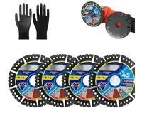 Diamond Multi-purpose Saw Blades, Cut Through Anything for Unmatched Power and Precision, 4.5 Inch Angle Grinder Cutting Disc, Diamond Saw Blades for Marble Tile Steel (4pcs)