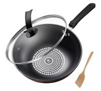 Diamond Non-Stick Wok Pan 30cm Induction Compatible(B-32CM) | Advanced diamond coating, effortless cooking, easy cleanup, 30cm size, German non- tech