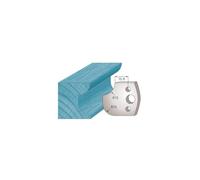 Diamwood Platinum - Jeu de 2 fers profilés Ht. 40 x 4 mm congé et quart de rond M177 pour porte-outils de toupie - Diamwood Platinum
