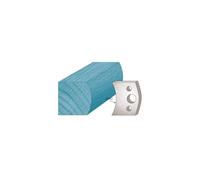 Diamwood Platinum - Jeu de 2 fers profilés Ht. 40 x 4 mm main courante M08 pour porte-outils de toupie - Diamwood Platinum