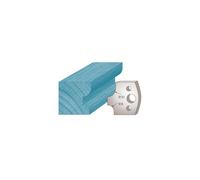 Diamwood Platinum - Jeu de 2 fers profilés Ht. 40 x 4 mm quart de rond double M40 pour porte-outils de toupie - Diamwood Platinum