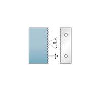 Diamwood Platinum - Jeu de 2 fers profilés Ht. 90 x 5,5 mm enture multiple 4 mm M590.134 pour porte-outils de toupie - Diamwood Platinum
