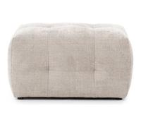 Diane - pouf en velours texturé - Beige $cou