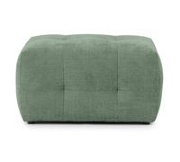Diane - pouf en velours texturé - Vert sauge