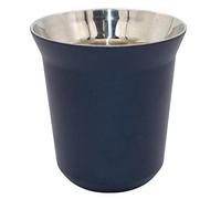 Diano Tasse isotherme en acier inoxydable, petite tasse à expresso en métal, double paroi isolée thermiquement, tasse à café capsule 160 ml bleu foncé