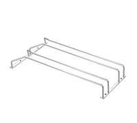Dianoo Sous Le Rack Porte-verres Porte-verre à Vin Grillage En Acier Inoxydable 15.8inch 2 Rangées