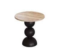 DIANXI Canapé Table Basse dans Le Salon, Il Y A Plusieurs Tables Basses Rondes Artistiques À Côté du Simple Canapé en Travertin