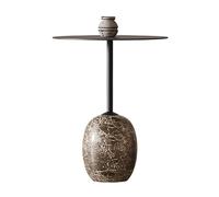 DIANXI Canapé Table Basse Table d'angle de Luxe légère for Balcon, Petite, Simple, Ronde, en marbre, for Loisirs