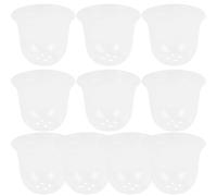 Dianzan Cloches pour Plantes De Jardin, 10 Pièces, Dôme De Jardin, Couvercle De Cloche pour Plantes, Couverture Isolante pour Semis, Mini-Serre en Plastique Réutilisable pour L'extérieur