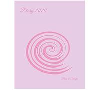 Diary 2020: Weekly Planner & Monthly Calendar - Desk Diary, Journal, Pastel Pink, Pretty Pink, Feminine Diary One Colour - 8x10" (Diary - Plain & Simple Series)