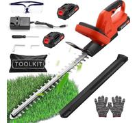 Dibaful 21V Taille-haie sans Fil avec 2 * 3000mAh Batteries et Chargeur, Longueur de Lame 51 cm Espacement des Dents Électrique pour Tailler Les Arbustes Entretien du Jardin