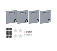 Dibond Hanger - Kit complet - Pour accrocher des panneaux muraux Aluminium / Acryl / dibond - Système d'accorchage Dibond - 100x100 mm 4kg - equerre réglable et matériel de fixation