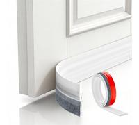 Diboniur Bas de Porte Isolant 100 cm, Boudin de Porte Isolant Froid maximale, Mise à Niveau complète pour améliorer l'isolation Thermique et phonique, Joint Porte pour Porte d'entrée