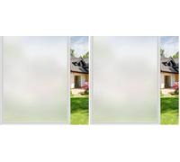 Diboniur Film Fenêtre Anti Regard 45 * 200cm,Film Occultant Dépoli,Film Opaque Vitrage Thermique,Film pour Vitre Convient La Cuisine De Salle Bain Chambre du Bureau (Lot de 2)