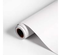Diboniur Papier Adhésif Meuble Imperméable 40 x 300 cm, Blanc Mat