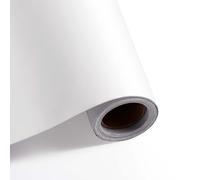 Diboniur Papier Adhesif pour Meuble, 40 x 300 cm Mat Blanc, Rouleau Adhesif Film Autocollant Adhesif Stickers Papier Collant pour Meuble Cuisine Comptoirs