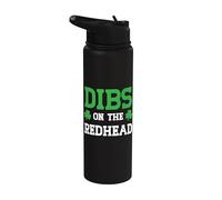 Dibs On The Redhead Funny St Patrick Day Stainless Steel Insulated Water Bottle