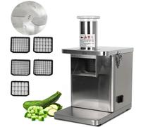 Dicer électrique 250 W pour légumes et fruits, machine de découpe cube commerciale pour frites, concombres, carottes et patates douces, parfait pour les restaurants et les cuisines à domicile