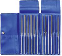 Dick 21001430 Jeu de limes à aiguille Hieb 3, 12 pièces dans un sac en plastique Longueur 140 mm 1 set