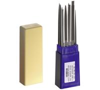 Dick 21011420 Jeu de limes à aiguille 140/2, 12 pièces en boîtier plastique Longueur 140 mm 1 set