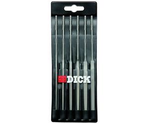 Dick 21601420 Jeu de limes à aiguille 140, 6 pièces dans un sac en plastique Longueur 140 mm 1 set
