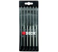 Dick 21601620 Jeu de limes à aiguille 160, 6 pièces dans un sac plastique Longueur 160 mm 1 set