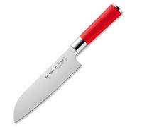 Dick Santoku Küchenmesser, Red Spirit Messer 18 cm, keilfärmiger Anschliff