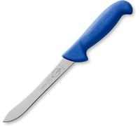 Dick F Couteau à Filet de Poisson ErgoGrip, Lame Semi-Flexible 15 cm, Manche Bleu, Acier Inoxydable