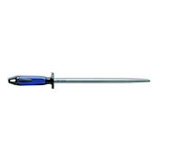 Dick Fusil à aiguiser rond 30 cm - Aiguiseur de couteaux avec cordon standard - Poignée bleu/noir