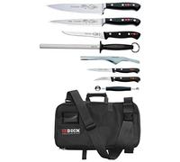 Dick Knives DL386 Lot de 8 couteaux avec sac Noir
