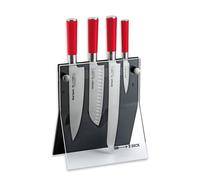 Dick Messerblock 4 Knives 5tlg Red Spirit Küchenmesser Santoku Messer Brotmesser