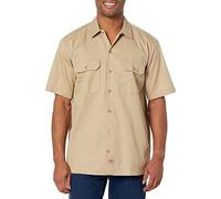 Dickies - 1574 à Manches Courtes Chemise de Travail, 2X-Large Tall, Safari Tan