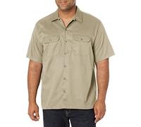Dickies Chemise de Travail à Manches Courtes en sergé Flexible pour Homme (Lot de 1), Sable, XL