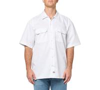 Dickies Chemise de Travail à Manches Courtes pour Homme, Blanc, Taille M