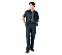 Dickies Chemise de Travail à Manches Courtes pour Homme, Bleu Marine, Taille L