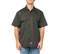 Dickies Chemise de Travail à Manches Courtes pour Homme, Vert Olive, Taille M